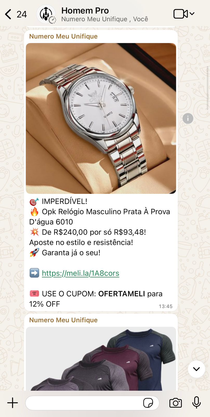 Ofertas do grupo Homem Pro